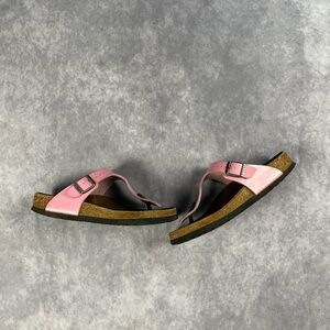 Birkenstock Pink Leather Strap SZ 36 / 26 cm